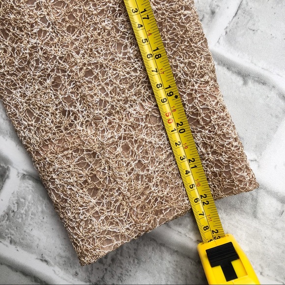 Lafayette 148 Twisted Crochet Blazer Jacket | Women’s Sz 4 | Taned | Pockets - Picture 11 of 14